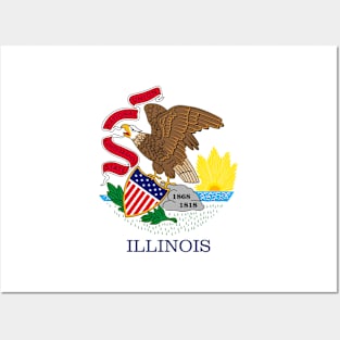 Illinois Flag Posters and Art